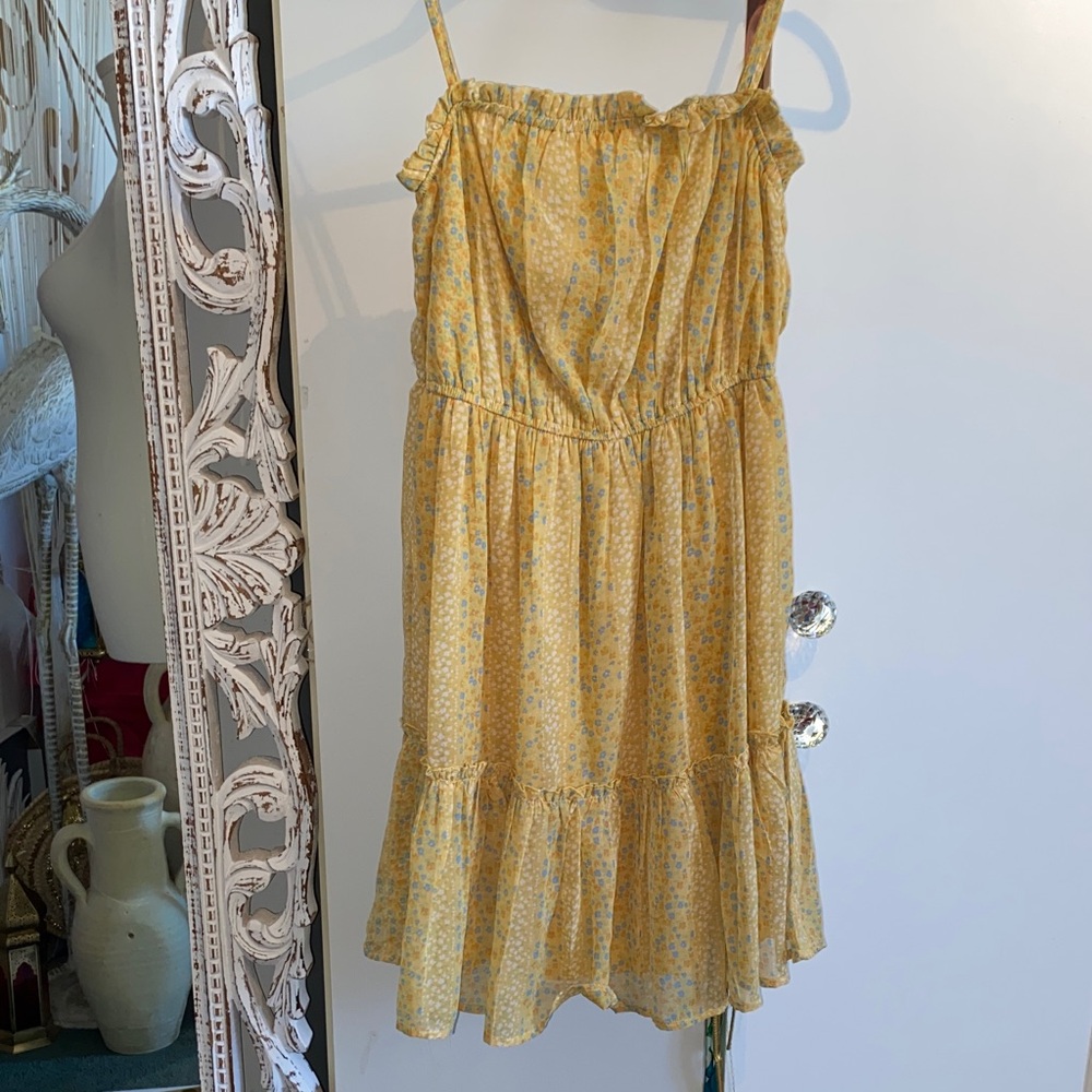 Japna Yellow Floral Mini Dress - Picture 15 of 15